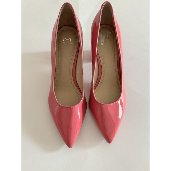 Marc Fisher Women's Zala Pointed Toe Block Heel Leather Pumps Pink Size 5.5 $147 - Picture 3 of 6